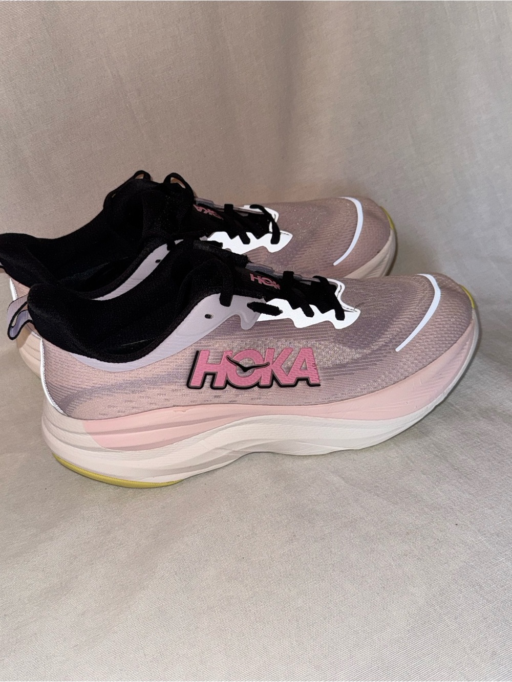 HOKA Skyflow Wide Running Shoes Women’s 9D Pink Starlight Glow - Picture 3 of 7